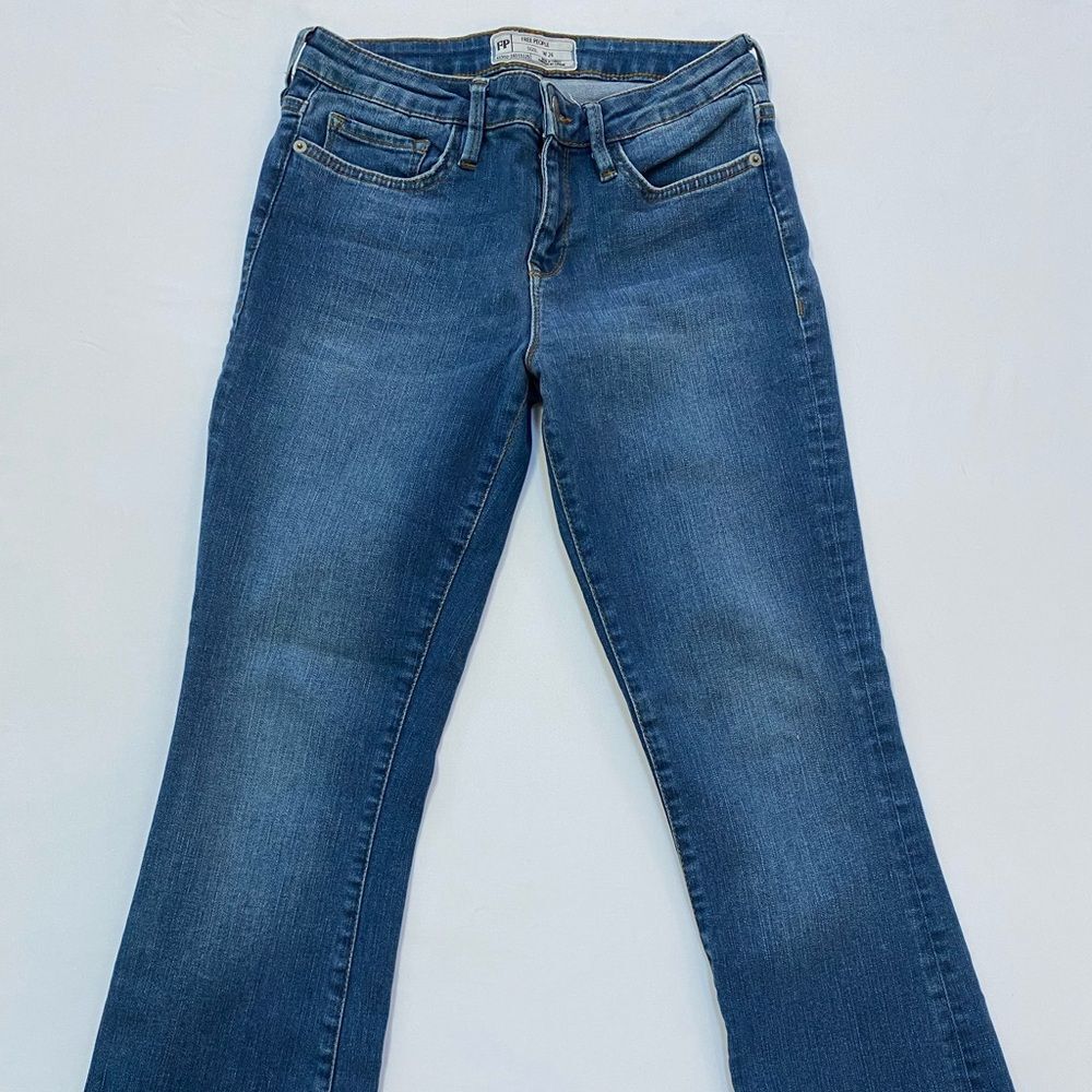 Free People We The Free Raw Hem Flare Jeans 26